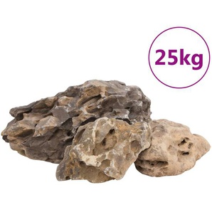 vidaXL Drachensteine 25 kg Grau 10-40 cm