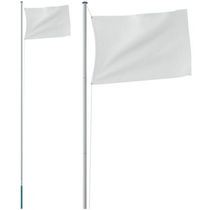 Vidaxl - Fahnenmast Teilbar Silbern 6,23 m Aluminium