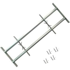 Vidaxl - Fenstergitter Verstellbar mit 2 Querstäben 1000-1500 mm