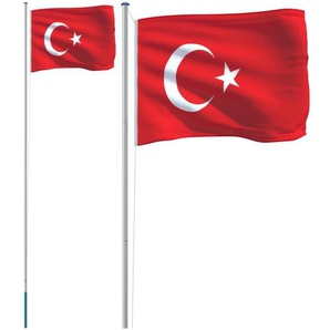 Vidaxl - Flagge der Türkei mit Mast 6,23 m Aluminium