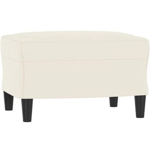 Vidaxl - Fußhocker Creme 60x50x41 cm Samt