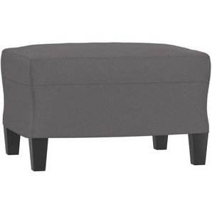 Vidaxl - Fußhocker Grau 60x50x41 cm Kunstleder