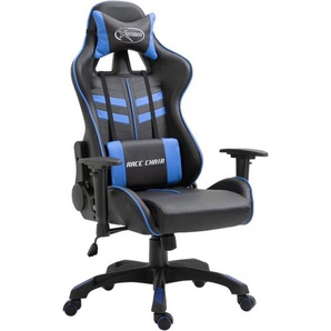 Vidaxl - Gaming-Stuhl Blau Kunstleder