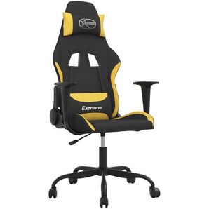 vidaXL Gaming-Stuhl Schwarz und Gelb Stoff