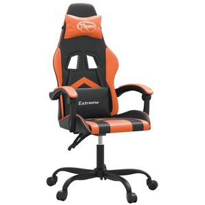 vidaXL Gaming-Stuhl Schwarz und Orange Kunstleder