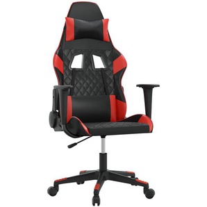 vidaXL Gaming-Stuhl Schwarz und Rot Kunstleder