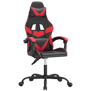 vidaXL Gaming-Stuhl Schwarz und Rot Kunstleder