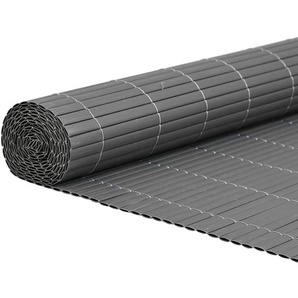Vidaxl - Gartenzaun Doppelseitig Grau 1,8x3 m pvc