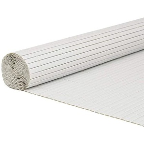 Vidaxl - Gartenzaun Doppelseitig Weiß 1,8x5 m pvc