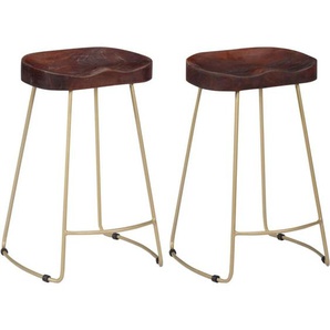 Vidaxl - Gavin Barhocker 2 Stk. Massivholz Mango