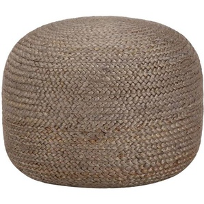 Vidaxl - Handgefertigter Sitzpuff Hellgrau 45 x 30 cm Jute