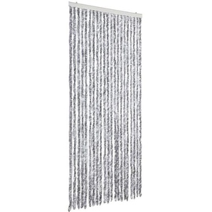 Vidaxl - Insektenschutz-Vorhang Weiß und Grau 90x220 cm Chenille