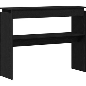Vidaxl - Konsolentisch schwarz Eiche 80x30x102 cm Spanplatte