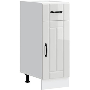 Vidaxl - Küchen-Unterschrank Lucca Hochglanz-Weiß Holzwerkstoff