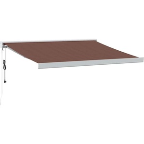 vidaXL Markise Automatisch Braun 350x250 cm 3215729