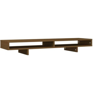 Vidaxl - Monitorständer Honigbraun 100x27x14 cm Massivholz Kiefer
