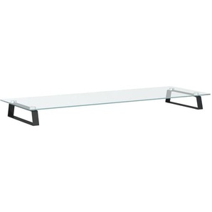 Vidaxl - Monitorständer Schwarz 100x35x8 cm Hartglas und Metall