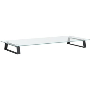 Vidaxl - Monitorständer Schwarz 80x35x8 cm Hartglas und Metall