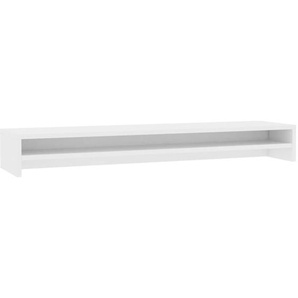 Vidaxl - Monitorständer Weiß 100x24x13 cm Holzwerkstoff