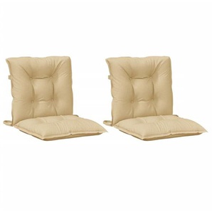 Vidaxl - Niedriglehner-Auflagen 2 Stk. Melange Beige 100x50x7 cm Stoff