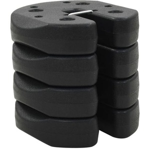 Vidaxl - Pavillon-Gewichte 4 Stk. Schwarz 220x50 mm Beton