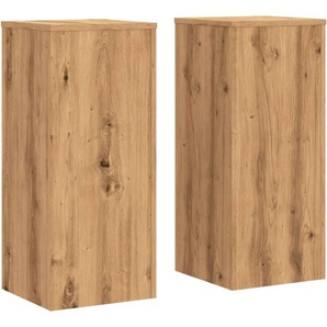 Vidaxl - Pflanzenständer 2 Stk. Artisan-Eiche 30x30x70 cm Holzwerkstoff