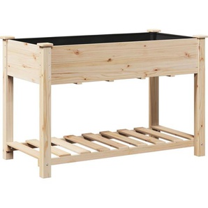 Vidaxl - Pflanzkasten mit Ablage 115x59x76 cm Massivholz Tanne