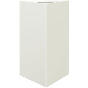 Vidaxl - Pflanzkübel Weiß Dreieckig 50x43x75 cm Stahl