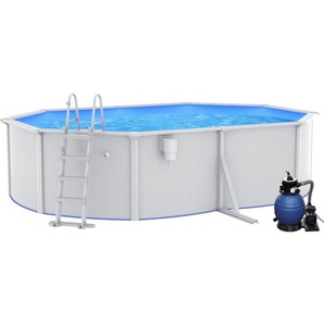 Vidaxl - Pool mit Sandfilterpumpe und Leiter 490x360x120 cm