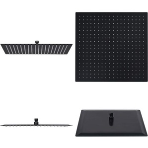 Vidaxl - Regenbrause Edelstahl 50x50 cm Quadrat Schwarz - Duschkopf - Duschköpfe - Home & Living - Schwarz