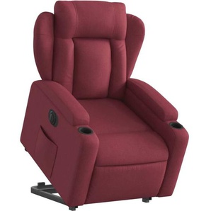 Vidaxl - Relaxsessel mit Aufstehhilfe Elektrisch Weinrot Stoff