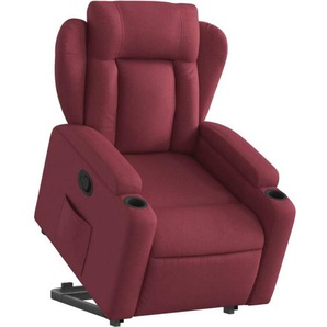 Vidaxl - Relaxsessel mit Aufstehhilfe Weinrot Stoff