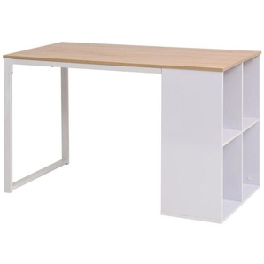 Vidaxl - Schreibtisch 120×60×75 cm Eichenbraun und Weiß