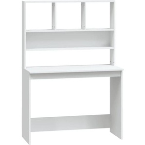 Vidaxl - Schreibtisch mit Regal Weiß 102x45x148 cm Holzwerkstoff