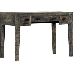 Vidaxl - Schreibtisch Schwarz 110×50×75 cm Massivholz Mango
