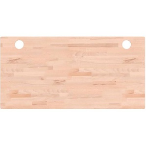 Vidaxl - Schreibtischplatte 100x50x2,5 cm Massivholz Buche