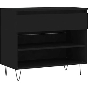 Vidaxl - Schuhregal Schwarz 70x36x60 cm Holzwerkstoff