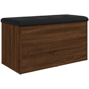 Vidaxl - Sitzbank mit Stauraum Braun Eiche 82x42x45 cm Holzwerkstoff
