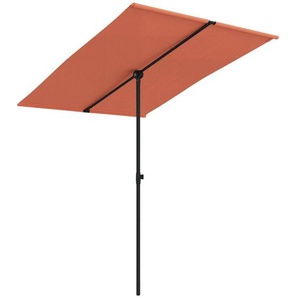Vidaxl - Sonnenschirm mit Aluminium-Mast 2x1,5 m Terrakotta