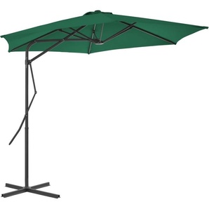 vidaXL Sonnenschirm mit Stahl-Mast 300 cm Grün 44885