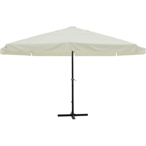 vidaXL Sonnenschirm Weiß Aluminium 500 cm 40301