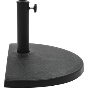 vidaXL Sonnenschirmfuß Halbrund 15 kg Schwarz Polyharz 45199