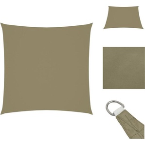 vidaXL Sonnensegel Oxford-Gewebe Quadratisch 4x4 m Beige - Sonnenschirme & Sonnenschutze TLS135139