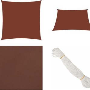 vidaXL Sonnensegel Oxford Gewebe Quadratisch 4x4 m Terrakotta Rot - Sonnensegel - Sonnenschutz - Windschutz - Sonnendach HL135359