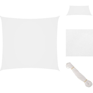 vidaXL Sonnensegel Oxford-Gewebe Quadratisch 4x4 m Weiß - Sonnenschirme & Sonnenschutze TLS135249