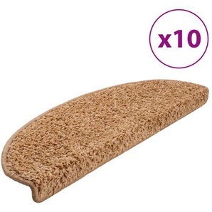 vidaXL Stufenmatten 10 Stk. 65x21x4 cm Beige