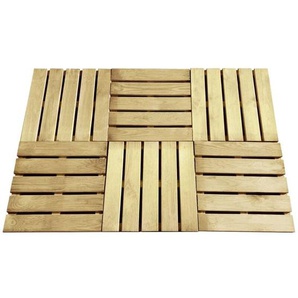 Vidaxl - Terrassenfliesen 6 Stk. 50x50 cm Holz Grün