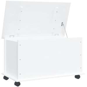 Vidaxl - Truhe mit Rollen alta Weiß 73x39,5x43 cm Massivholz Kiefer
