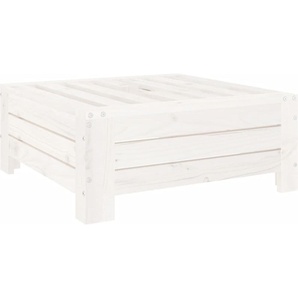 vidaXL Verkleidung für Sonnenschirmständer Weiß Massivholz Kiefer 825332