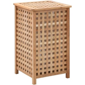 Vidaxl - Wäschekorb 39x39x65 cm Massivholz Walnussholz